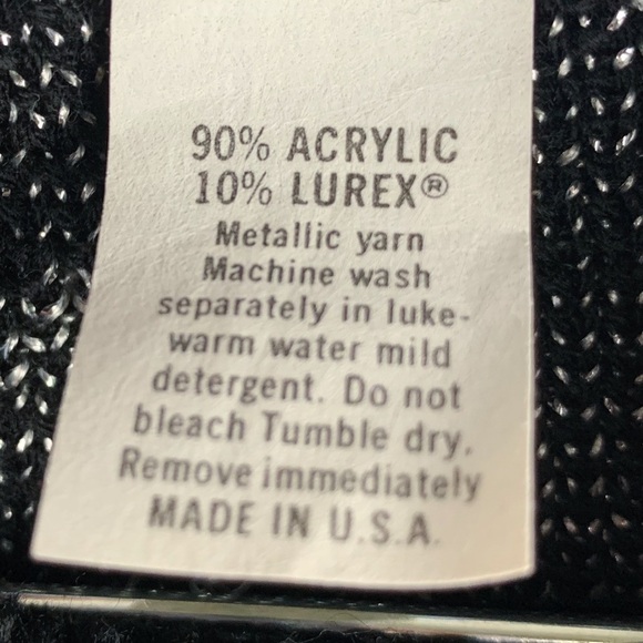 Vintage Black and White Cowl Neck Sweater - Picture 9 of 13